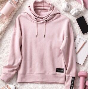 Calvin Klein/Light Pink Textured Women's Hoodie/Size Medium‎